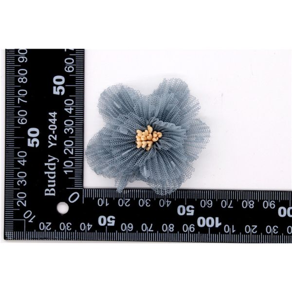 OEM Service Shoe Lace Flowers Mesh Black / White / Red / Blue For Women