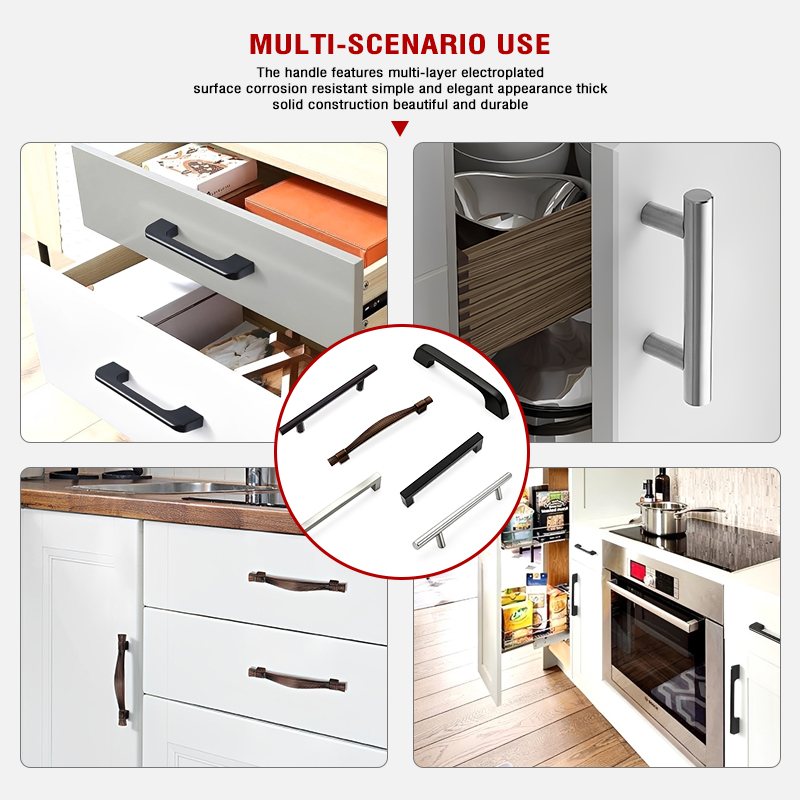 Moisture-proof & Rust-proof Furniture Pull Handle T-shaped Door Handle Cabinet Drawer Pull Universal Furniture Hardware Handle