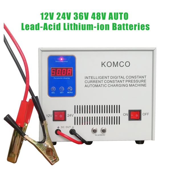 1-50A Ручное / автоматическое зарядное устройство для батарей 12V 24V 36V 48v