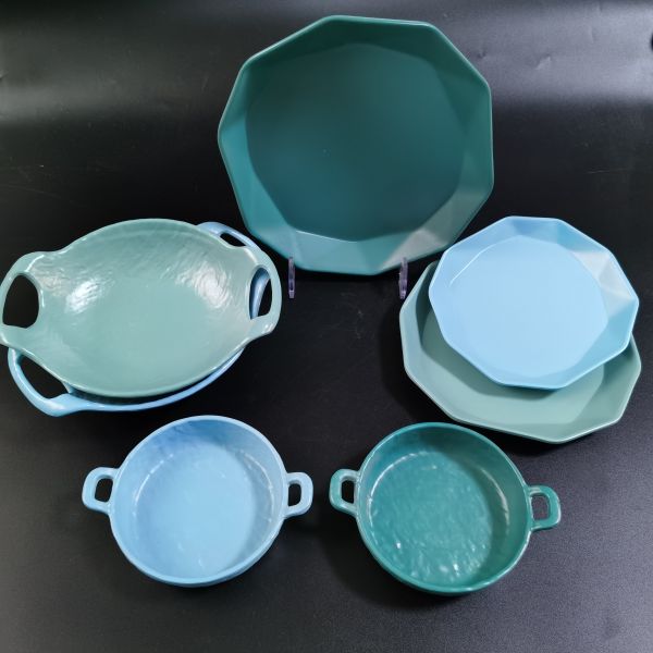 Plastic 100% Melamine Crockery Dinnerware Raw Material Food Grade Molding