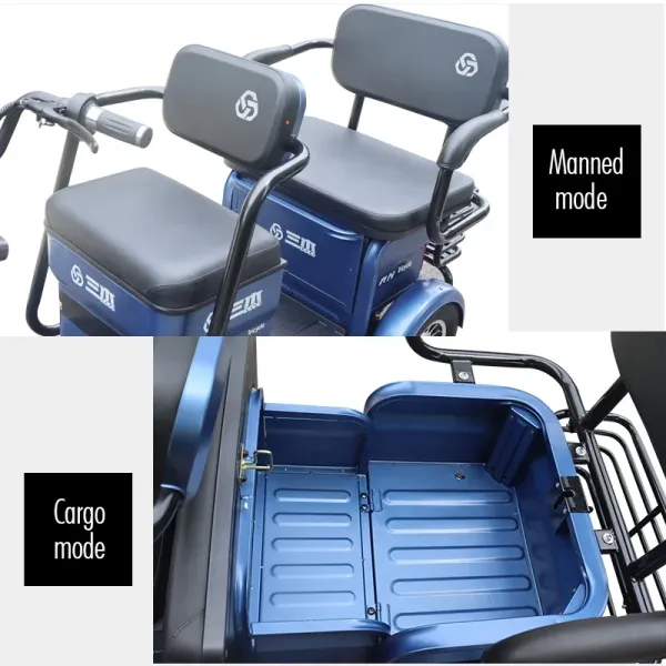 tricycle motorized cargo three wheel scooters bike tricycle for adults