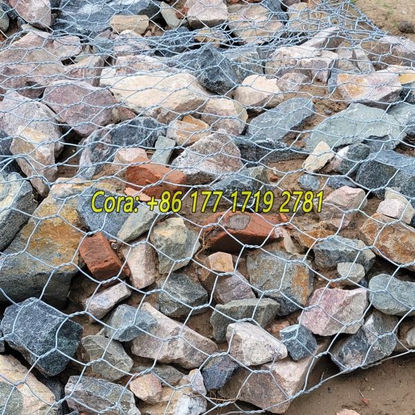 2*1*1m / 2*1*0.5m Stone Filled Gabion Mesh Cage for Slope Water Conservancy Protection Project