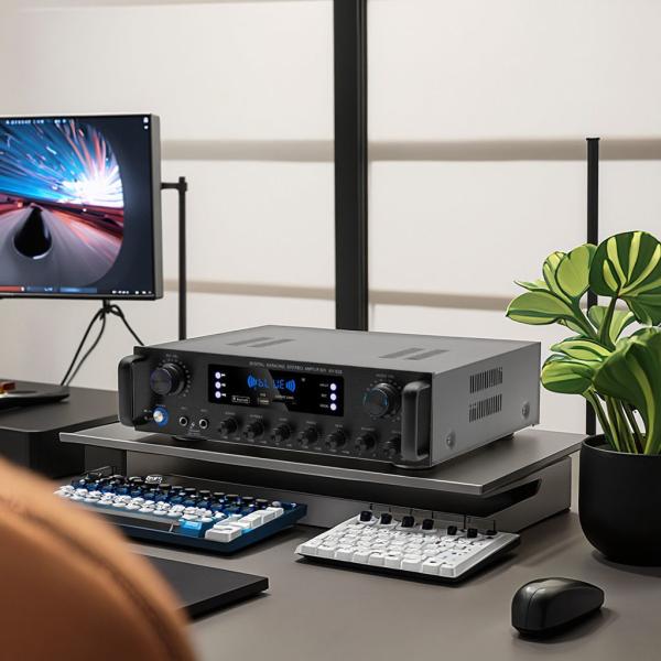 AV-628 Professional 5.1 Channel 600W Home Coaxial Subwoofer Amplifier High-Power Model BT Fiber Optic Receiver Cross-Border
