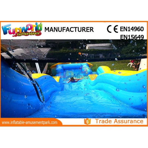 Giant Commercial Inflatable Water Slide / Inflatable Wipe Out Slide