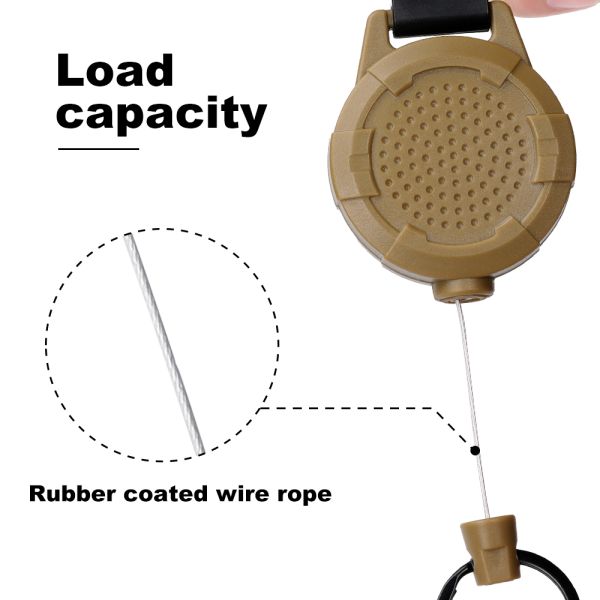 Deyi Badge Reel  Heavy Duty Metal Retractable Keychain