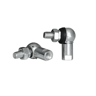 Right Thread Silver or Yellow Zinc Plated L Shaped Ball Joint Rod End Bearing for Steering Linkages