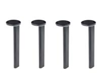 4pc conjunto de aluminio de fundición DIE Iluminación de la vía solar dura hasta 12 horas
