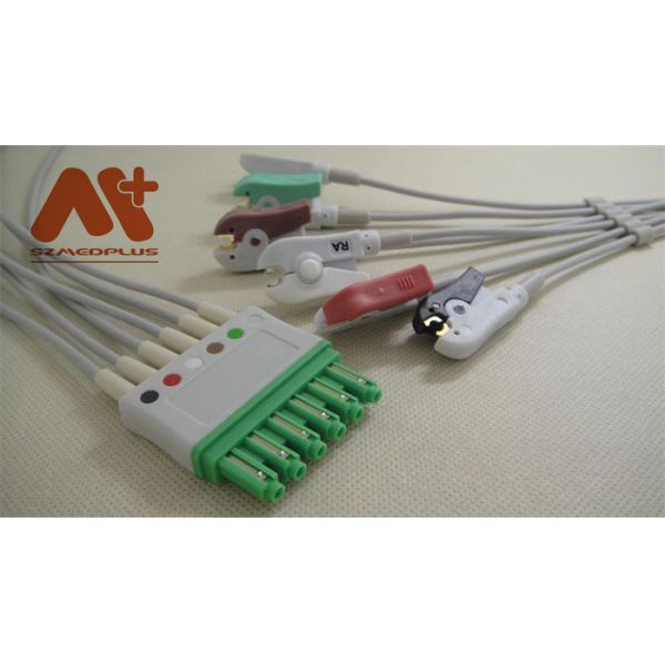 Leadwire compatible del clip ECG de la ventaja de Draeger 6 - MS16547