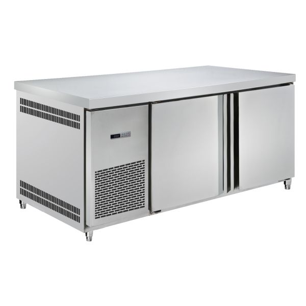 1.2M Commercial sous-sol réfrigérateur réfrigérateur bureau pour la cuisine Guangzhou usine table de travail en acier inoxydable