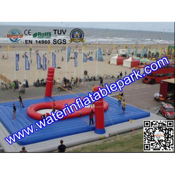 Outdoor Inflatable Sport Games / Inflatable Volleyball Court