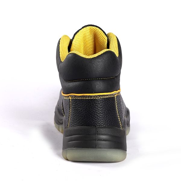 Comfortable EVA Insole Middle Cut Safety Shoes Heat Resistant Mesh Lining Material