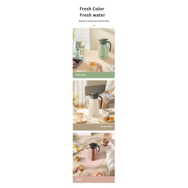Customized Stainless Steel Vacuum Insulated Hot Water Tank Portable Coffee Pot for Adults