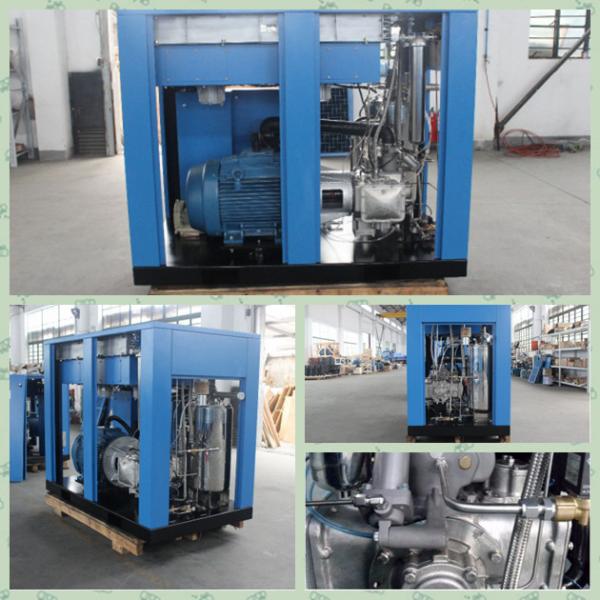 Blue Air Compressor Machine , Environmental Protection 2 Stage Air Compressor 