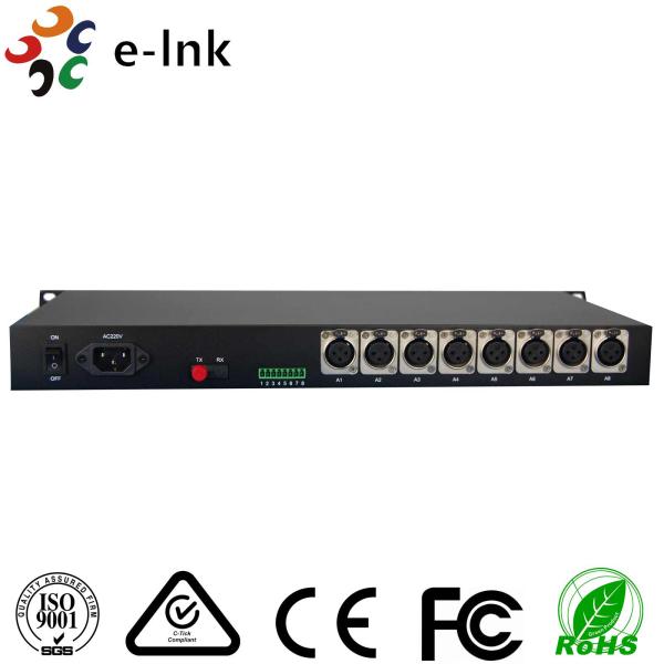 Multiplexeur audio de fibre d'émission de 1~16 XLR