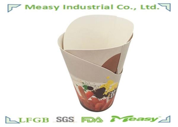 Oilproof French Fries Disposable Paper Bowl In Restaurant , KFC , McDonalds