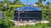 Tanques atornillados de acero con revestimiento epoxi para agua de lluvia recolectada: Almacena eficientemente el agua de lluvia recogida