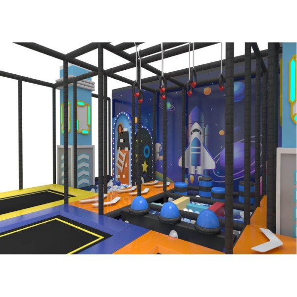 Custom Macaron Private Indoor Soft Play System All In One Leisure Center Home Villa Kids Playground