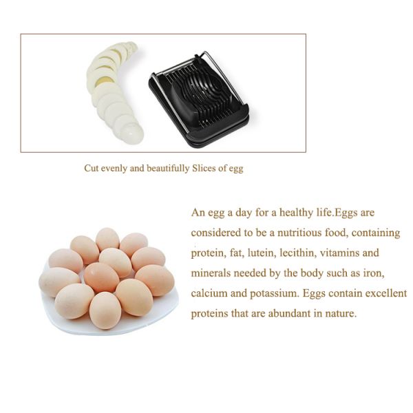 Sustainable Egg Slicer Stainless Steel Wire Poached Egg Divider Kitchen Household