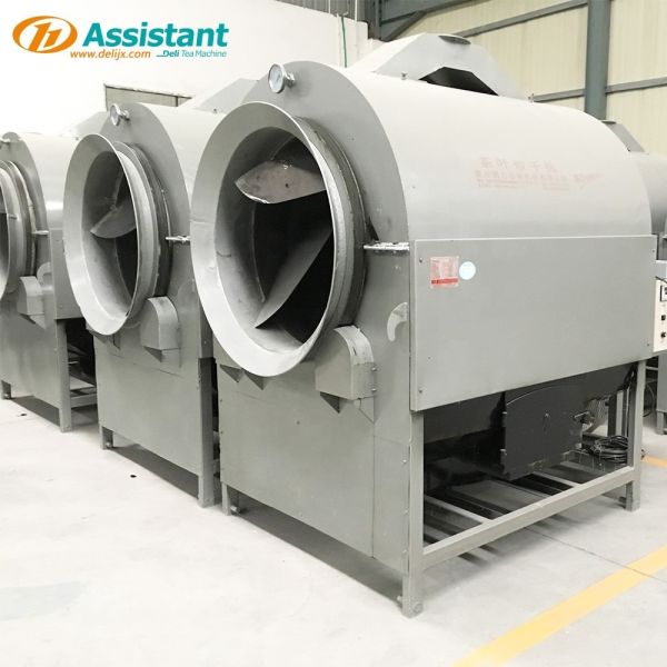 Wood Heating Fixation Revolving machine DL-6CSTP-CM90 Tea Rotating Roasting Drum Dryer