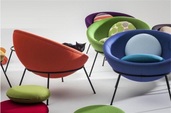 Modern leisure chair Bardi's Bowl Chair fiberglass half ball egg chair