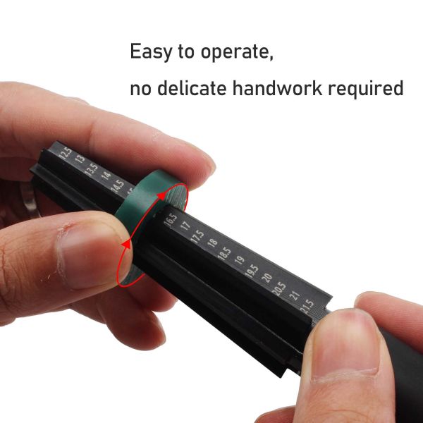 Filer кольца воска высекая правителя ручки пальца пластмассы и нержавеющей стали резца