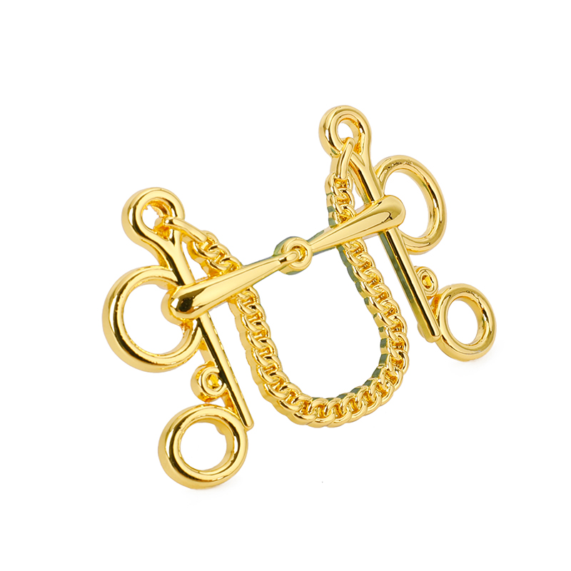 Fashion Gold Metal Lock Accessories Handbag Lock Decoration Part