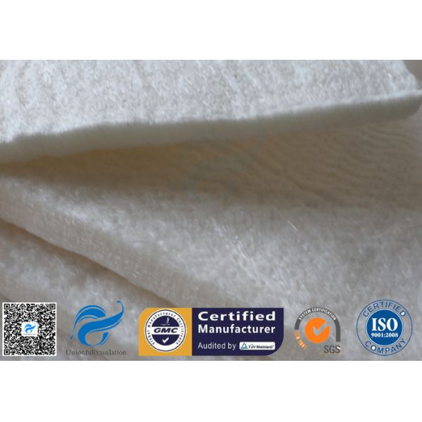 High Silica Fiberglass Needle Mat 25MM 130KG 1260℃ Thermal Insulation 96%