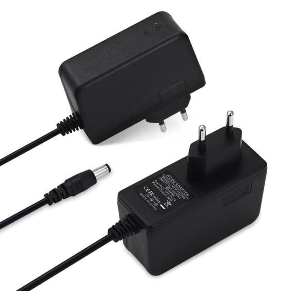 Black Led Power Adapter Ac Dc Us Eu Uk Au Plug Wall Mount 12v 1a