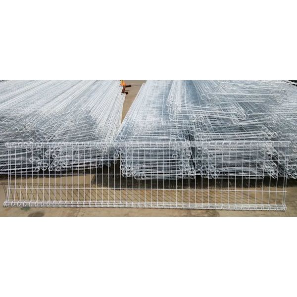 powder coated double loop wire mesh metal garden fence