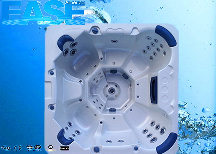 Portable Acrylic Massage Outdoor Bathtubs with 1 Cooling Seat, 1220 Liters Water Capacity