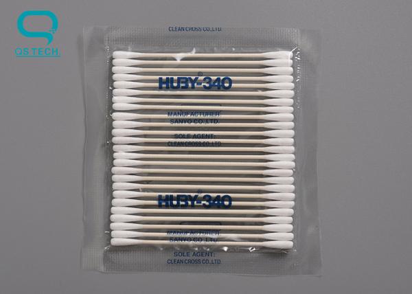Cleanroom Disposable Cotton Cleaning Swabs With Smooth Pointed Head