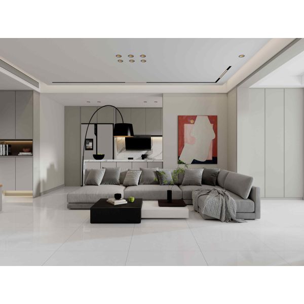 Firebrick 800x800mm Marble Polished Glazed Porcelain Tiles For Office Acid-resistance