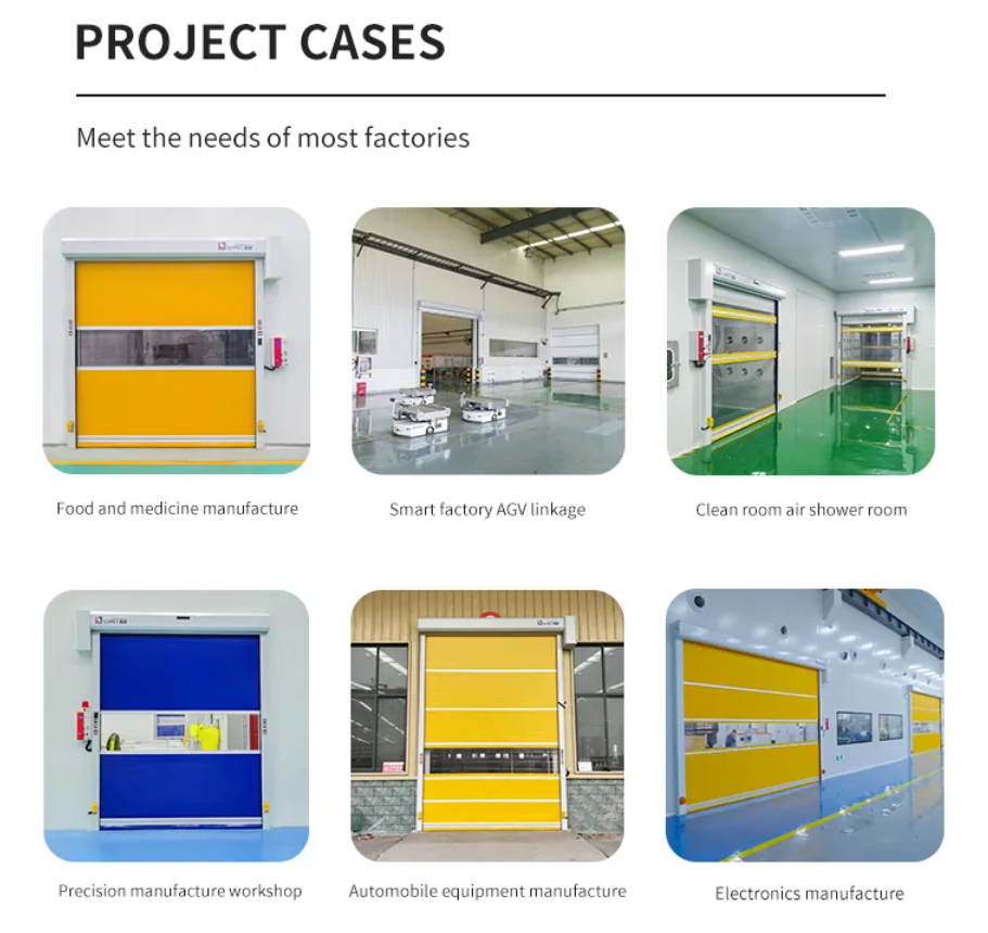 Молния шторки дверей 304 ролика ткани винила PVC резиновые быстрые автоматическая высокоскоростная