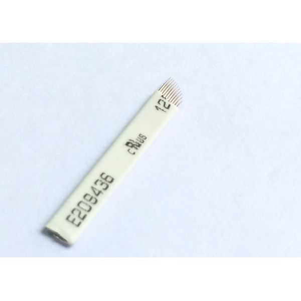 Professional Eyebrow Permanent Makeup Needles , Manual Tattoo Needles 11Pins