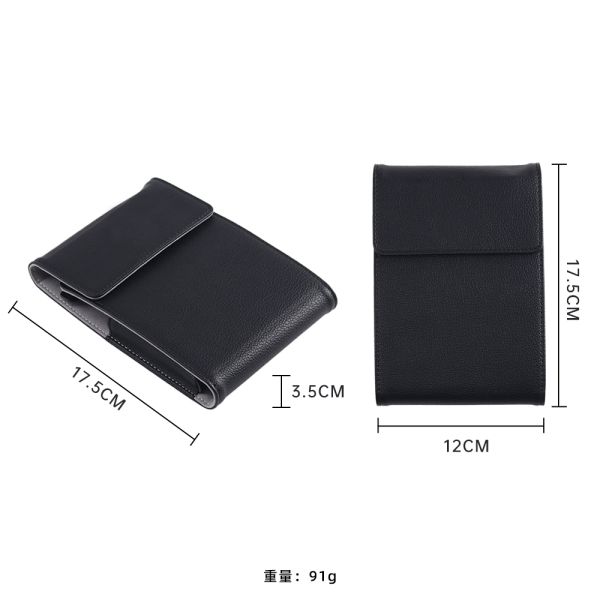 Luxury Men's PU Leather Wristwatch Gift Pouches Watches Bags Portable Watch Storage Bag