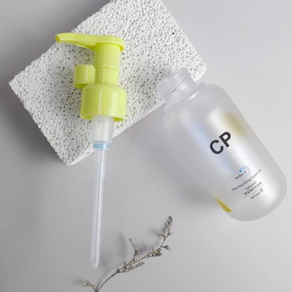 Round Bottom Shampoo Bottle Packaging Press Bath Oil Bottle Plastic Wash and Shower Gel Bottle