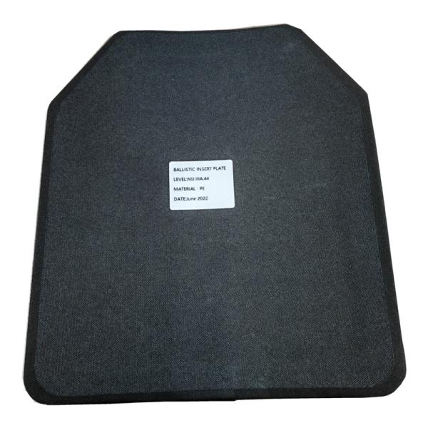 NIJ IIIA Military Ballistic Armor Pure PE 250x300x7mm With SE Cut Corner