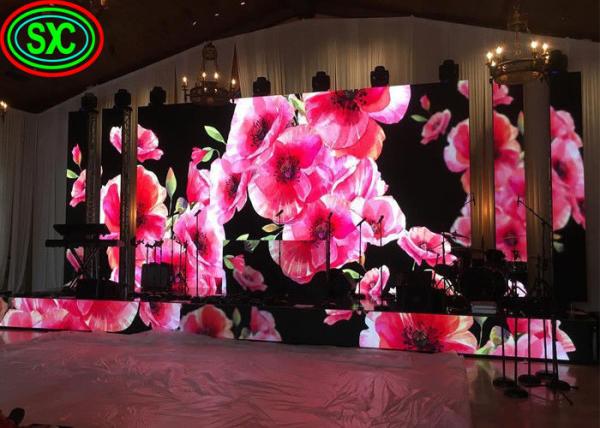 Exposição de diodo emissor de luz alugado interna P2 da decoração HD do casamento P3 P4 128 * definição 64