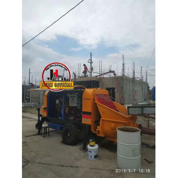 Diesel And Electric Power Type Tow Behind Trailer Stationary Station Concrete Pump Schwing Stetter Concrete Pumps