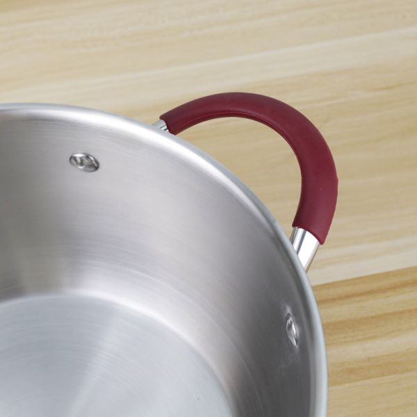 5pcs Non Stick Cookware Set Kitchenware Stainless Steel Cooking Pot OEM