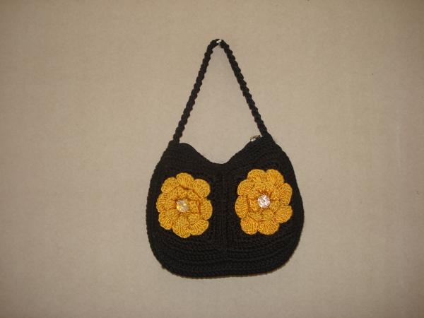 Purse Small Change Purse women flower purse tote black small purse