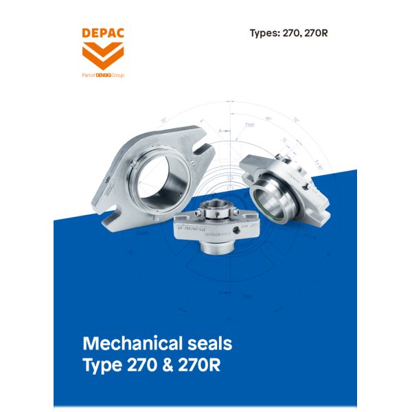 DEPAC Type 270 270R Stationary Single Cartridge Mechanical Seal for Pumps