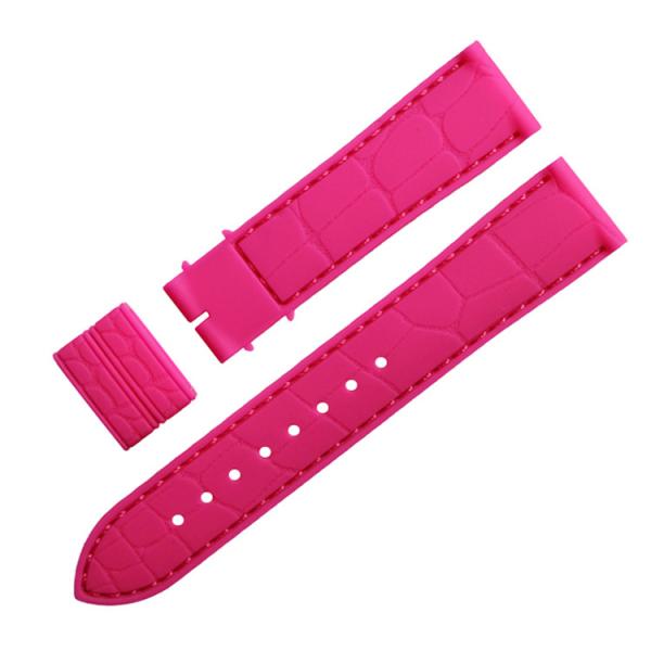 Alligator Pattern Silicone Rubber Watch Strap Bands ROHS CE Passed