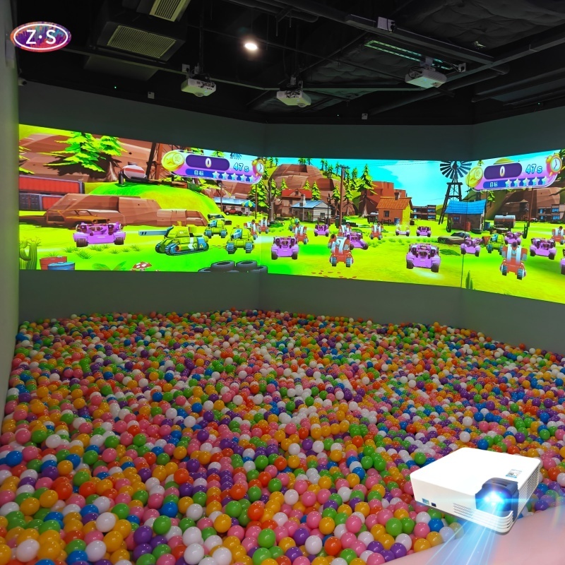 Interactive Smash Ball Projection Games Supporting Challenge and PK Modes