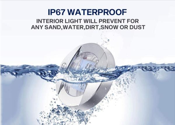 12V Blue White Waterproof LED Transom Yacht LED Courtesy Boat Interior Lights