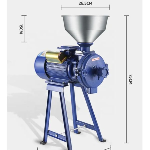 Household Electric Grain Mill Grinder 50kg / H