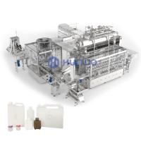 Tipo linear máquina do medidor de fluxo de três fileiras de enchimento para reagentes farmacêuticos