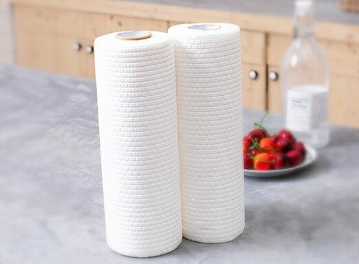 Wood Pulp Nonwoven Fabric 60gsm Disposable Dish Cloths