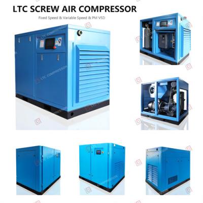 Medium Size Oil Lubricated Screw Air Energy Saving 50 Hp Screw Compressor