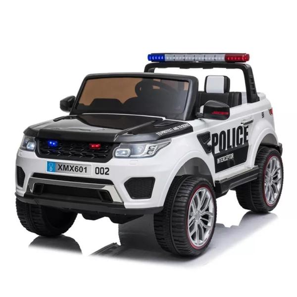 Black Ride On Baby Polícia elétrica SUV Carro com controle remoto brinquedo para crianças grandes